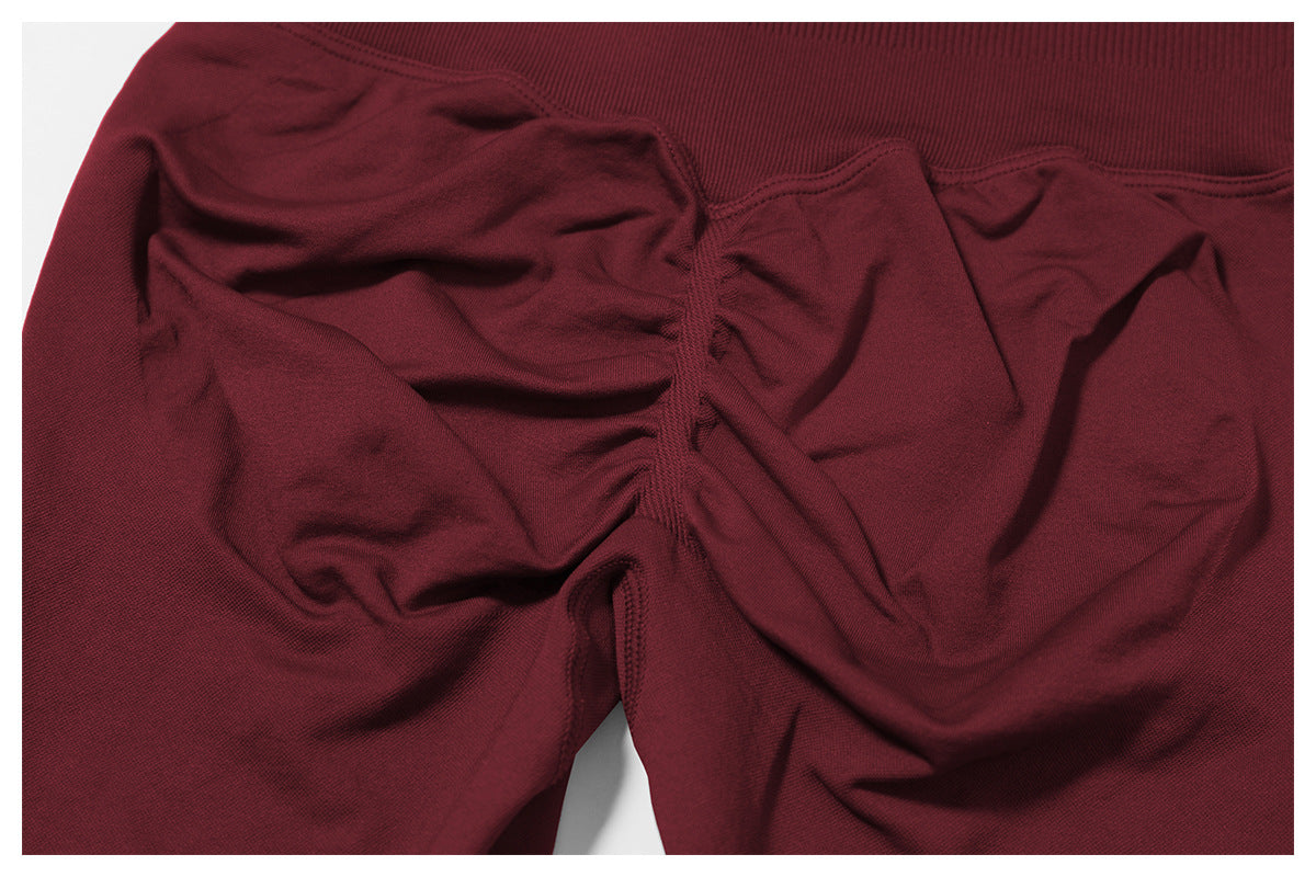 03/2026 Seamless stand-up collar zipper yoga set, windproof, slim fit, warm top, sports running set 7755