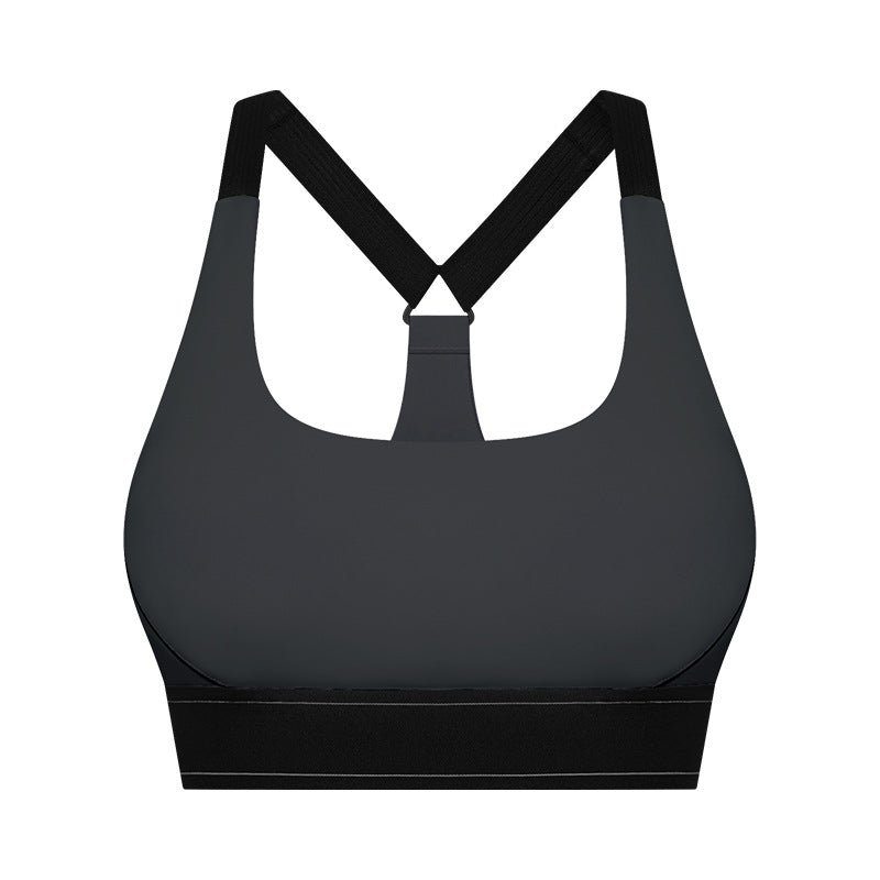 03/2023 Contrast color adjustable shoulder strap CF cloud sense sports underwear high-intensity training sports bra