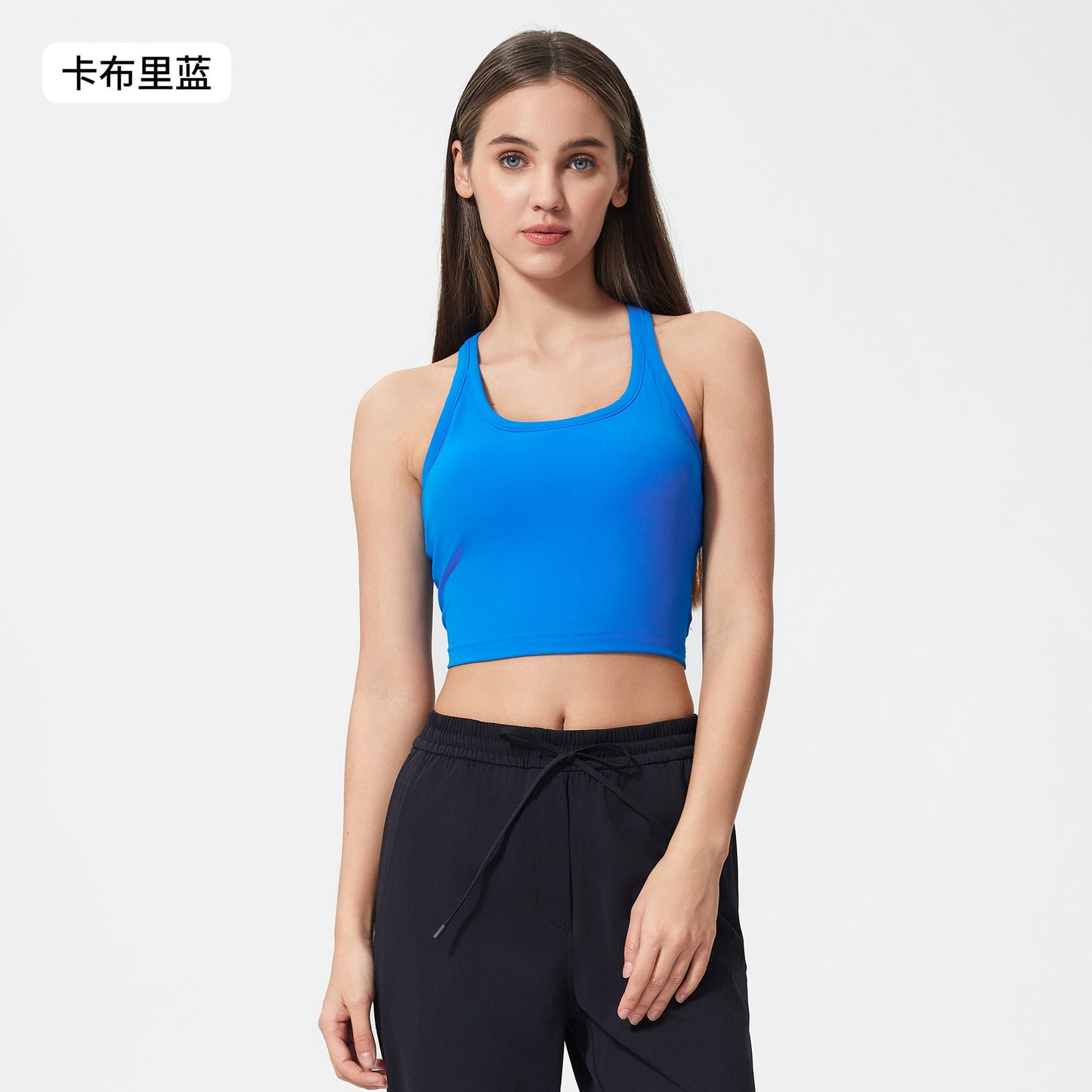 02/2025 Summer new nude sports underwear with chest pad women's high strength shock-proof fitness yoga vest top S2081