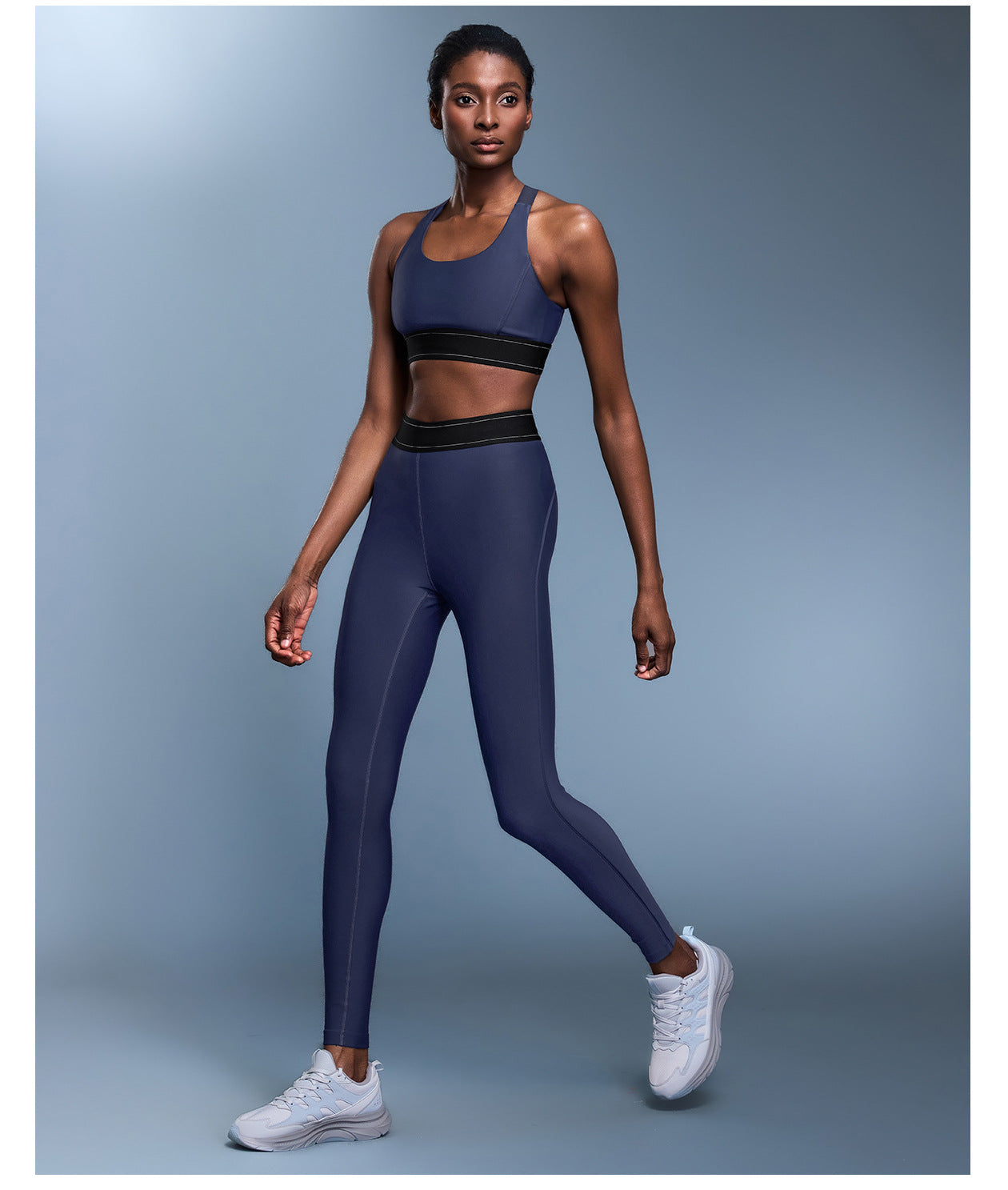 03/2023 Contrast color adjustable shoulder strap CF cloud sense sports underwear high-intensity training sports bra