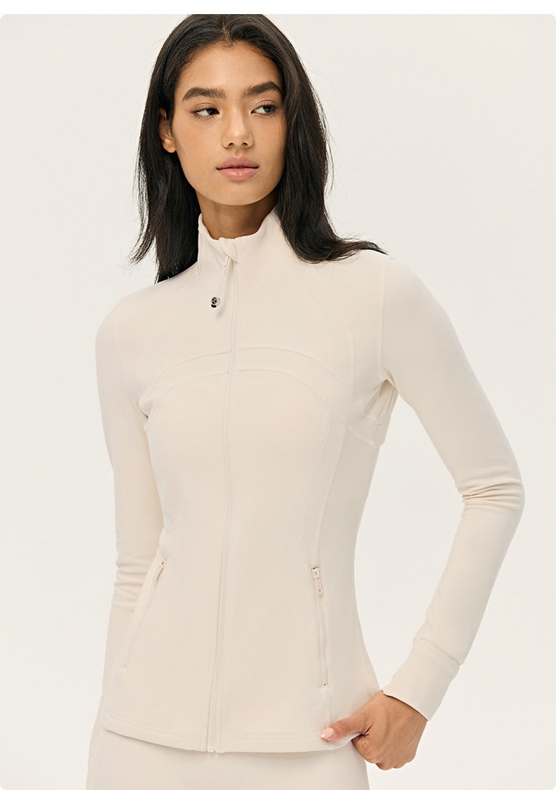 Wholesale Premium Lycra Sports Jacket | Bulk Long-Sleeve Sculpting Activewear | fouregg