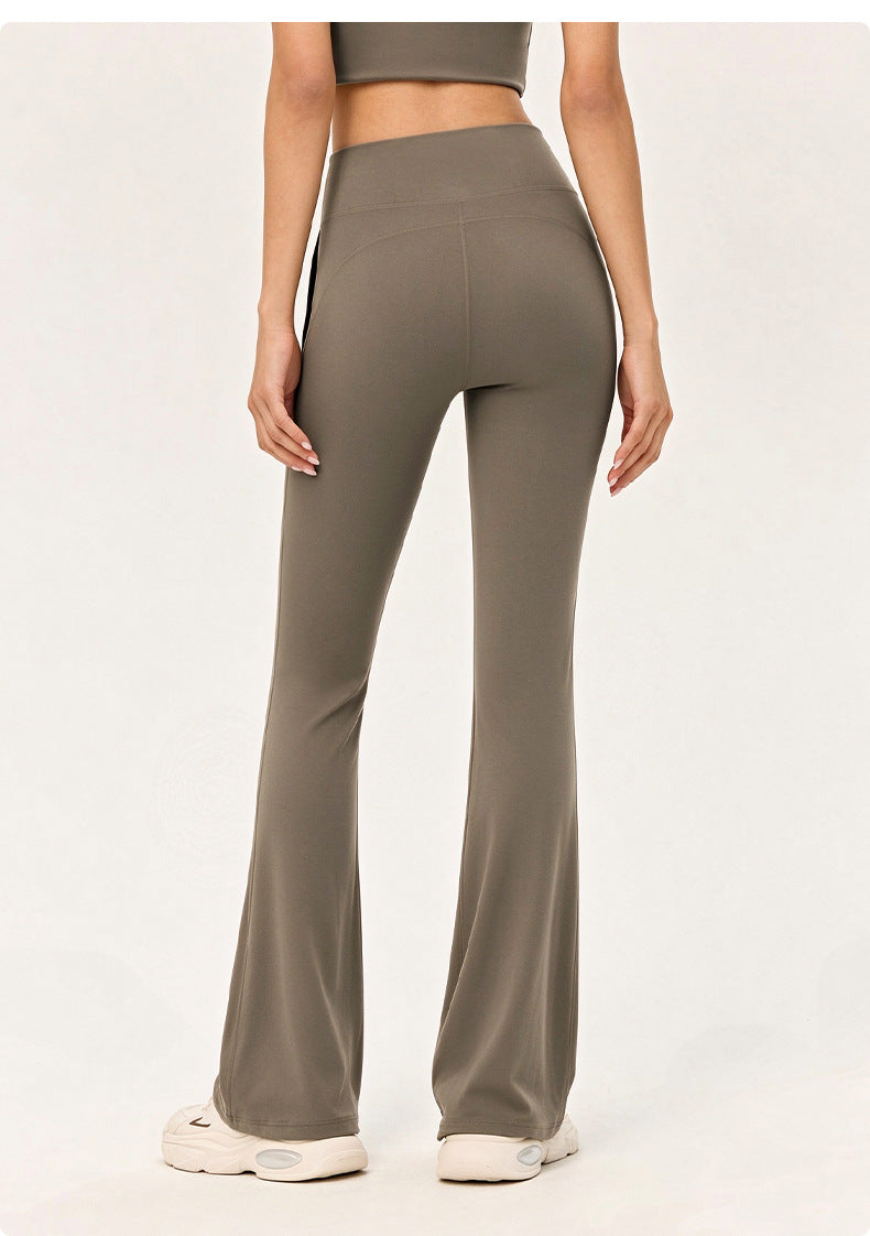 Wholesale Premium Lycra Flare Pants | Bulk High-Waist Pilates & Casual Activewear | fouregg