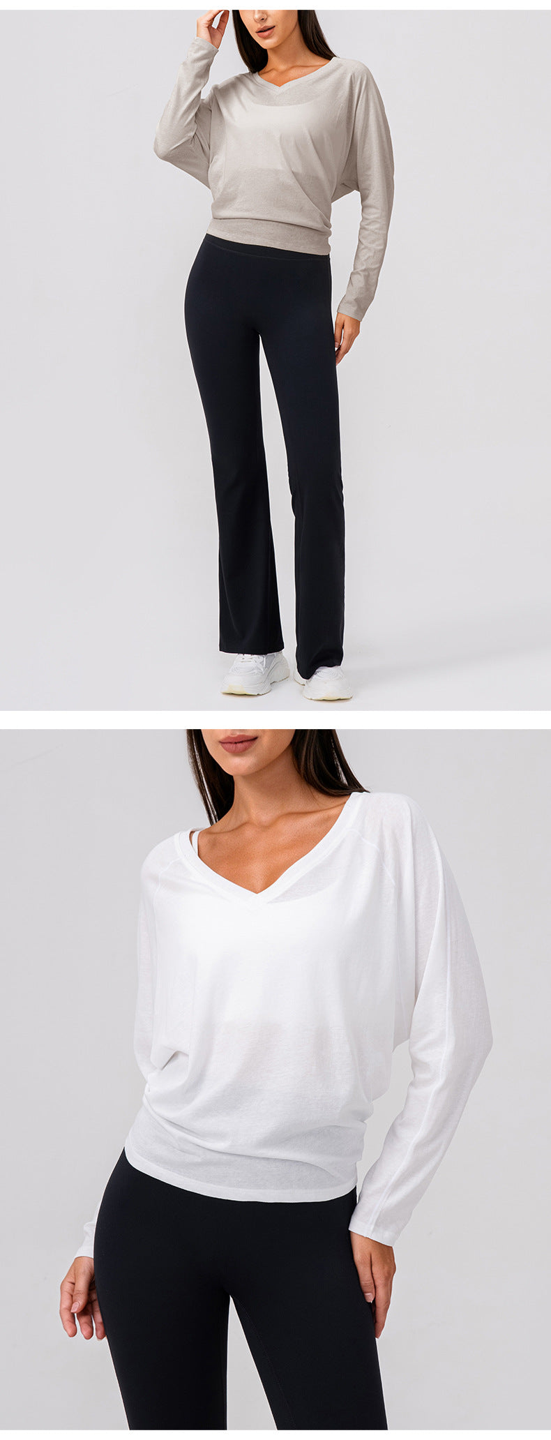 Wholesale Women’s Long-Sleeve Workout Shirt | Bulk Soft-Touch Running & Yoga Top | fouregg
