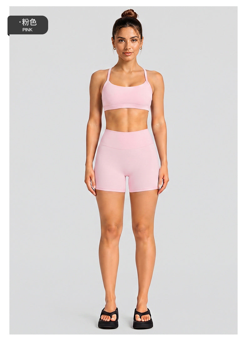 Wholesale Women’s Activewear Set | Halter Neck Sports Bra for Running, Cycling & Pilates | fouregg