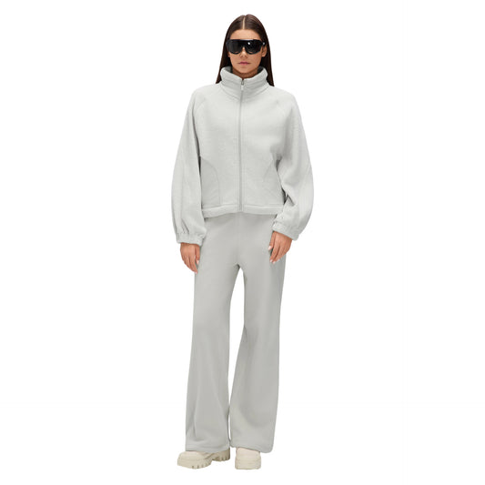 Wholesale Women’s Thermal Activewear Set | Wind-Resistant Jacket & Draped Wide-Leg Trousers | fouregg