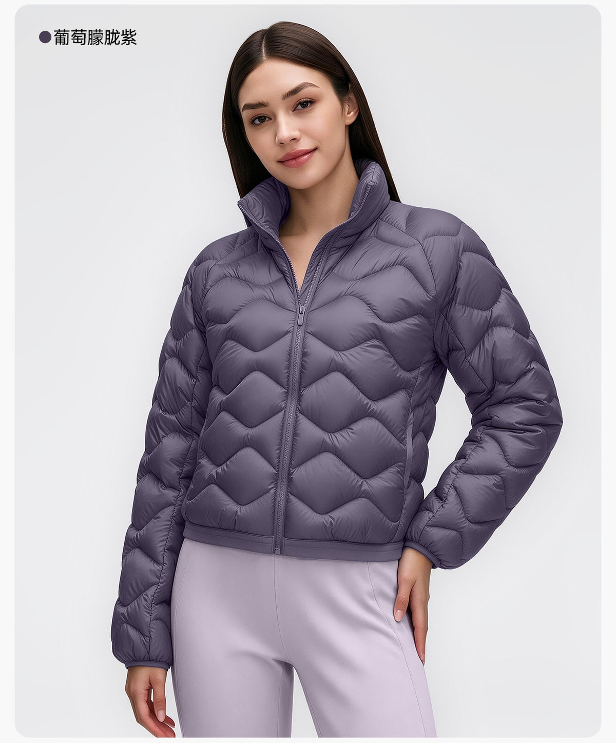 Wholesale Women’s Packable Puffer Jacket D26112 | Lightweight Thermal Outdoor Sports Outerwear | fouregg
