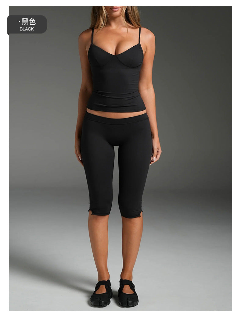 Wholesale Women’s Activewear Set | Backless Quick-Dry Tank Top for Running & Pilates | fouregg