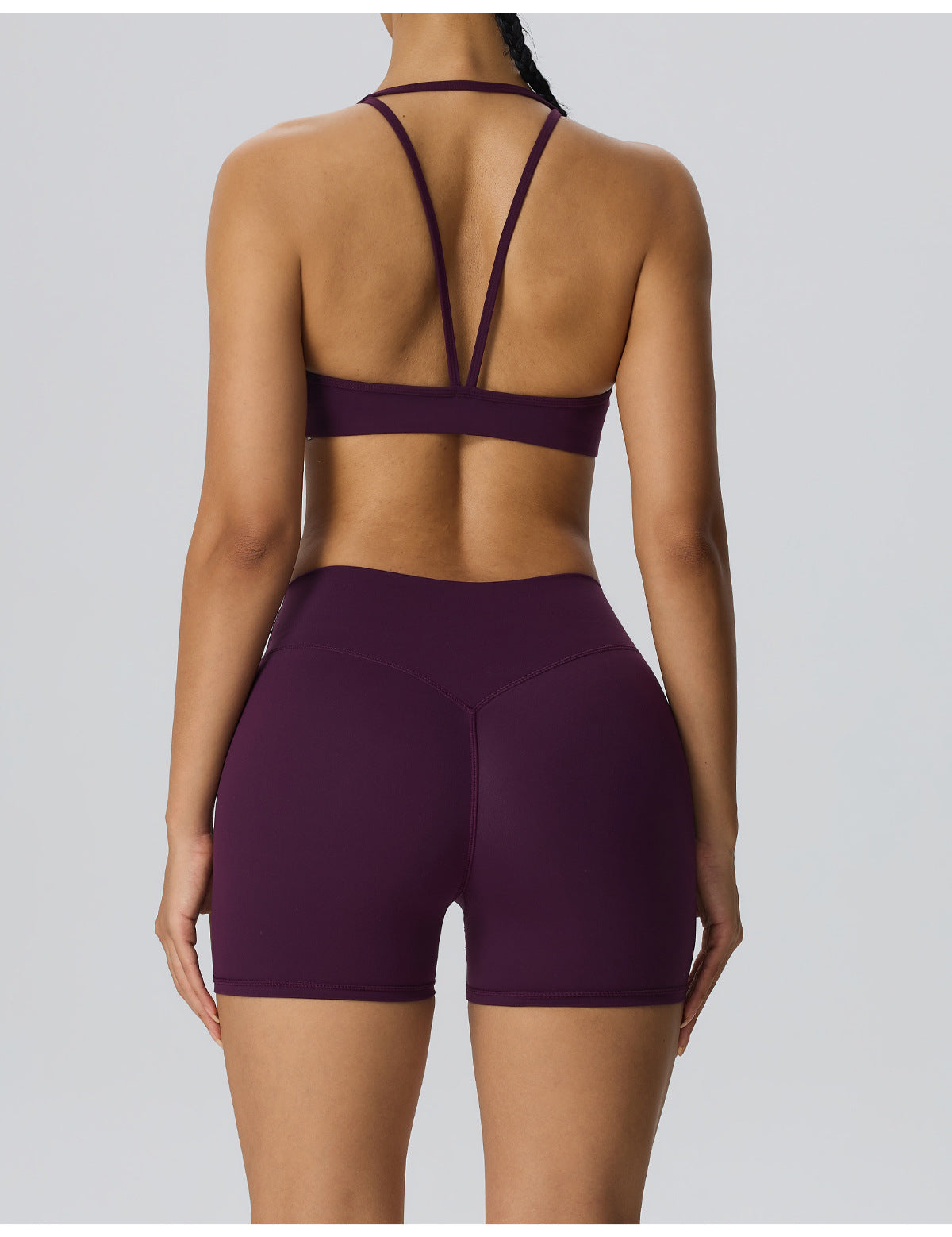 Wholesale Women’s 2-Piece Activewear Set | Bulk Brushed Sports Bra & Sculpting Biker Shorts | fouregg