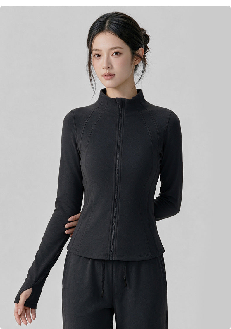 Wholesale Women’s Winter Activewear Jacket | Thickened Thermal Pilates & Workout Cover-Up | fouregg