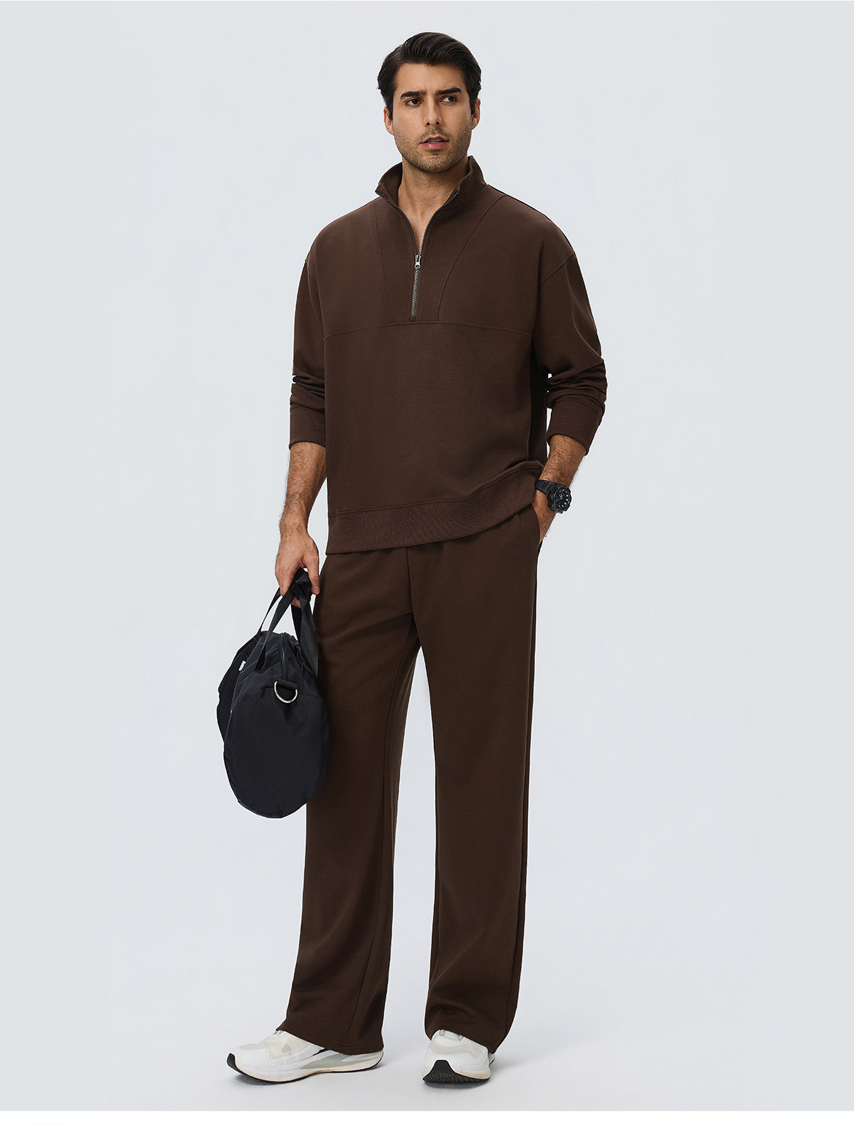 Wholesale Men’s Fleece Tracksuit Set | Bulk Warm Running & Fitness Activewear | fouregg