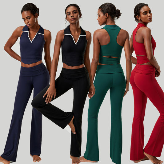 Wholesale Plus Size Women’s 2-Piece Set | Nude-Feel Fitness Wear | fouregg