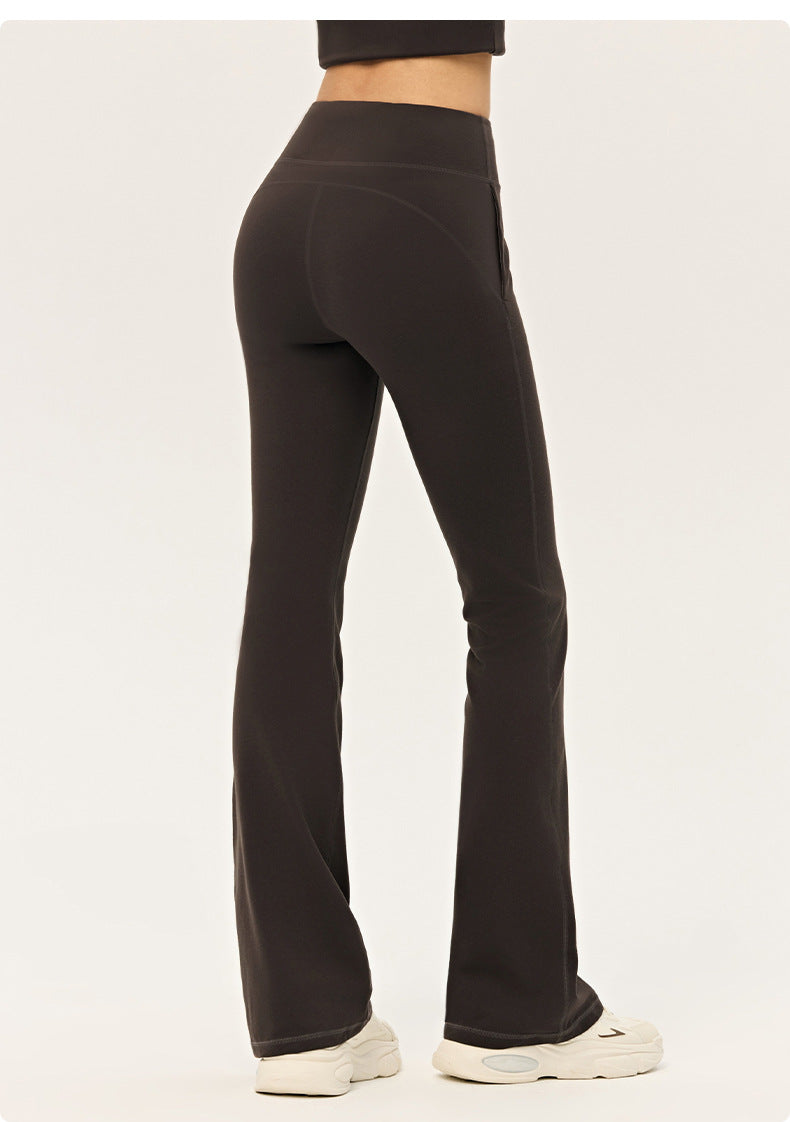 Wholesale Premium Lycra Flare Pants | Bulk High-Waist Pilates & Casual Activewear | fouregg