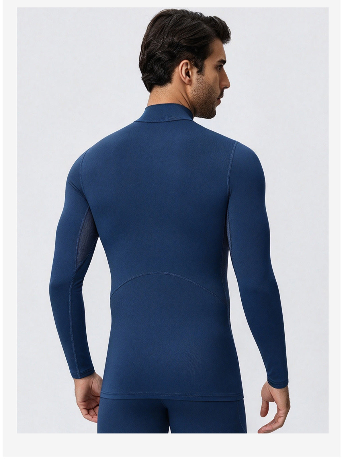 Wholesale Men’s Sculpting Workout Top 61532 | High-Stretch Long Sleeve Fitness Shirt | fouregg