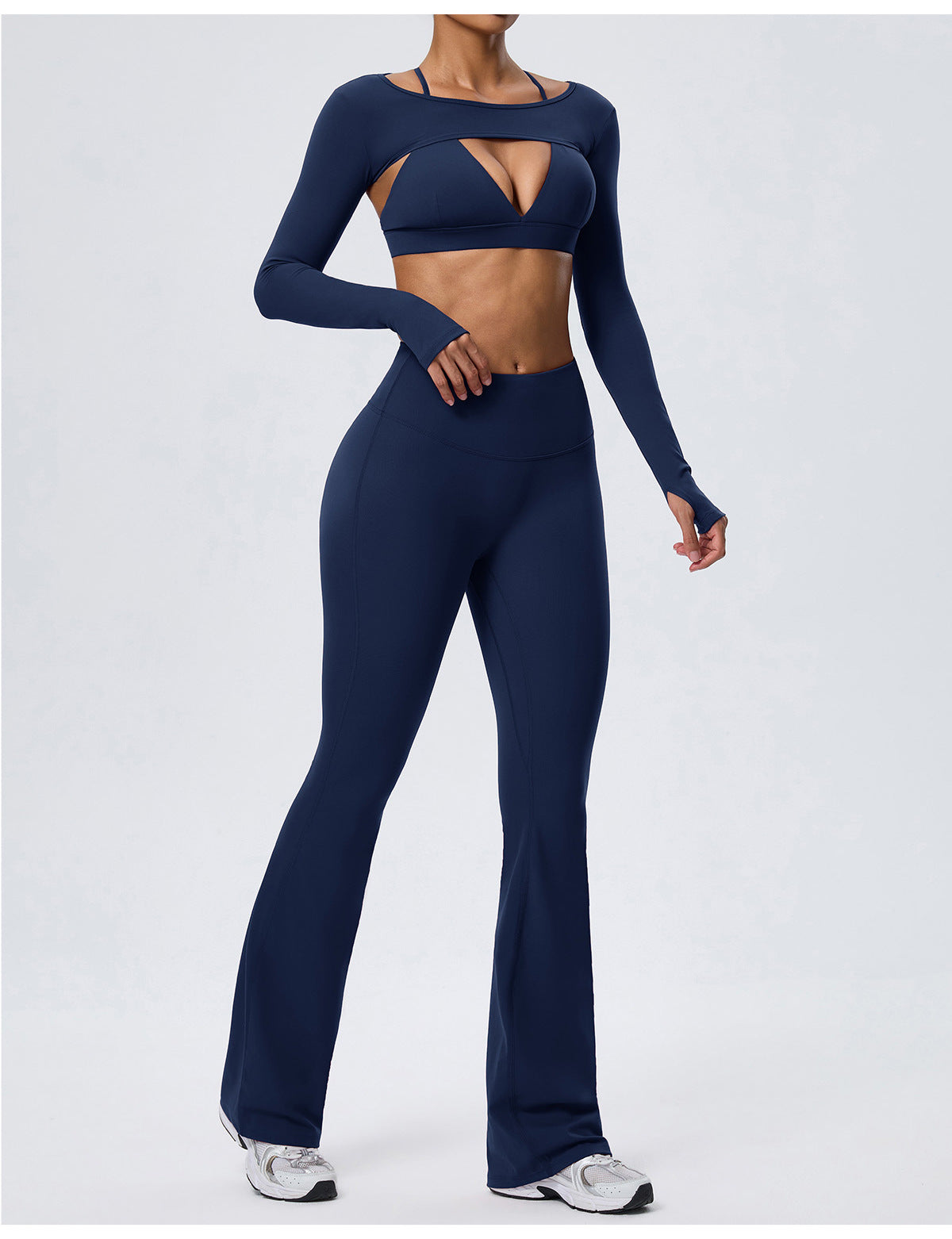 Wholesale Women’s Double-Brushed Activewear Set | Bulk 2-Piece Yoga & Fitness Wear | fouregg