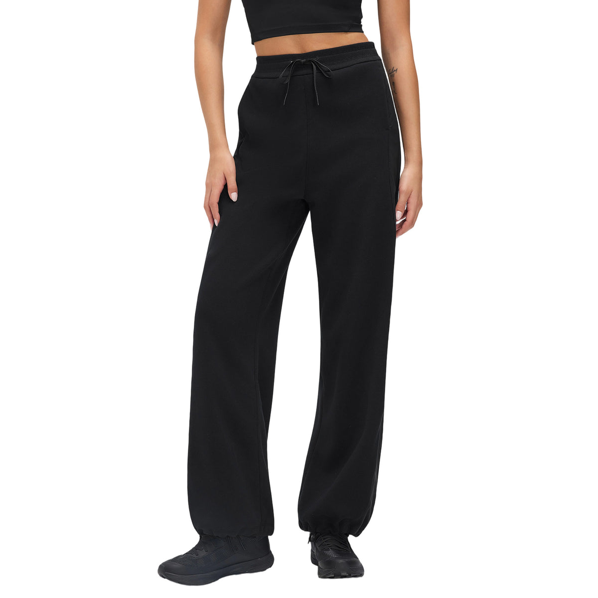 Wholesale Women’s Winter Straight-Leg Sweatpants | Relaxed-Fit Thermal Running & Workout Trousers | fouregg