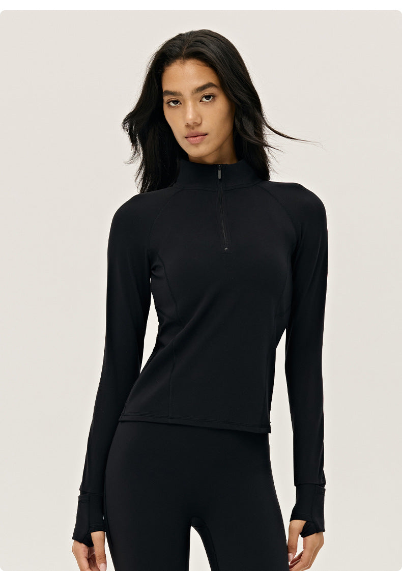 Wholesale Women’s Premium Lycra Sports Jacket | Bulk Long-Sleeve Fitness & Yoga Wear | fouregg
