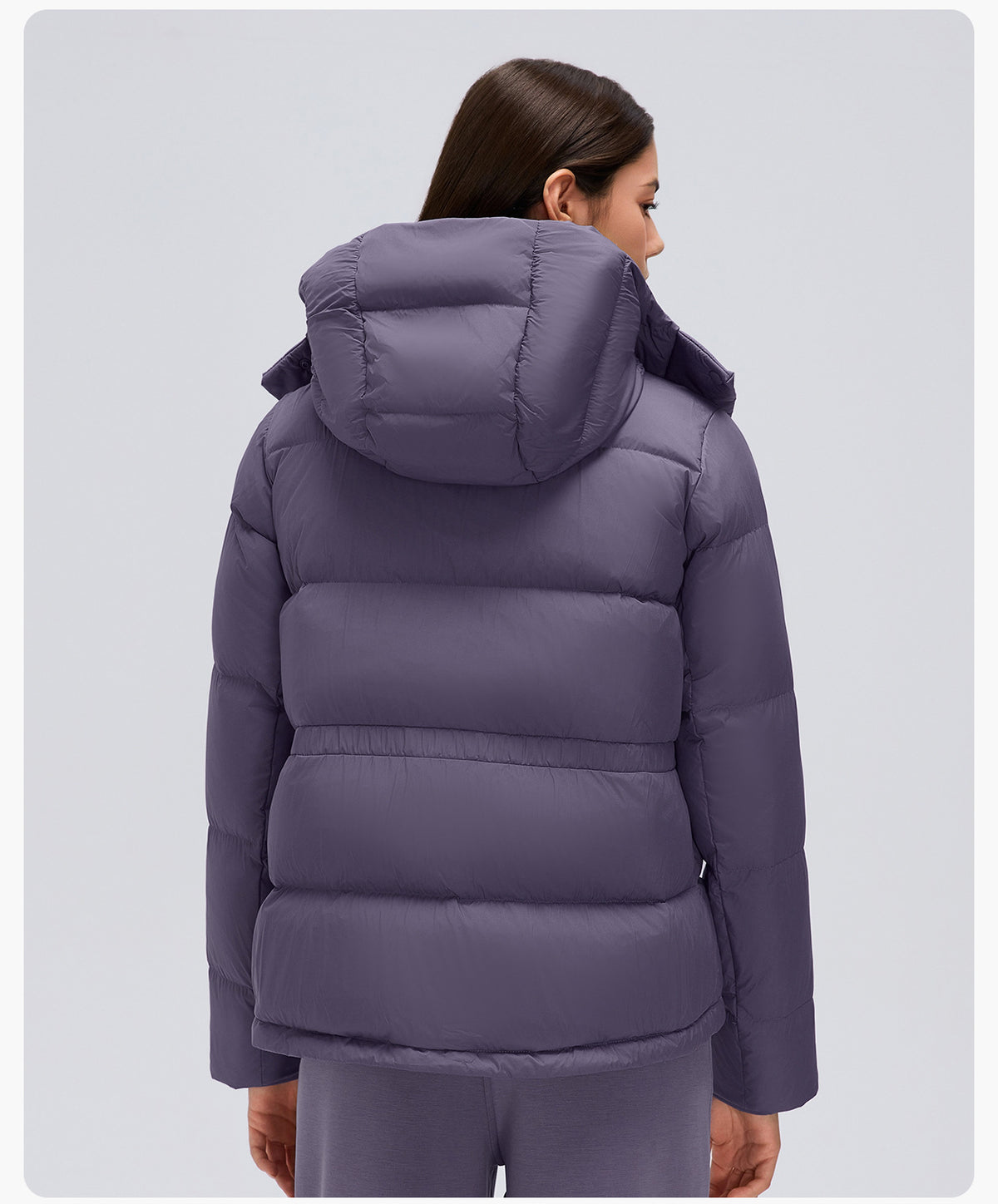Wholesale Women’s Thickened Down Puffer Jacket D26150 | Slim-Fit Adjustable-Waist Winter Outerwear | fouregg