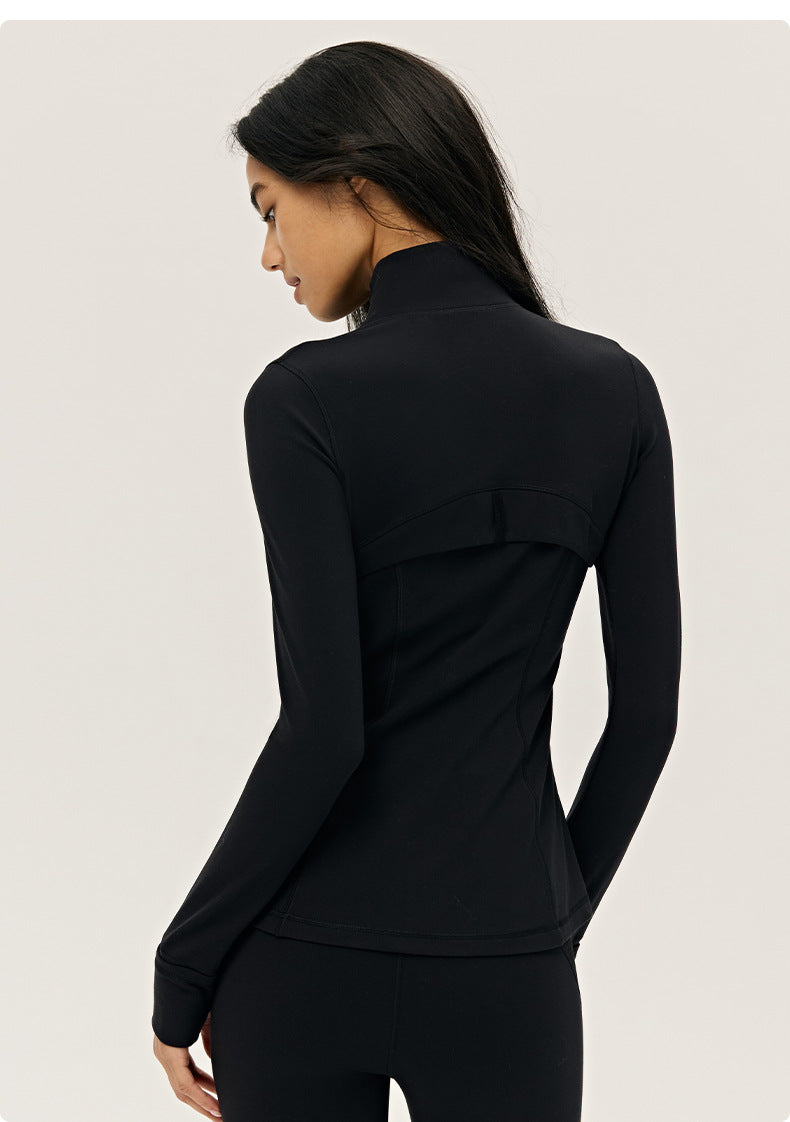 Wholesale Premium Lycra Sports Jacket | Bulk Long-Sleeve Sculpting Activewear | fouregg