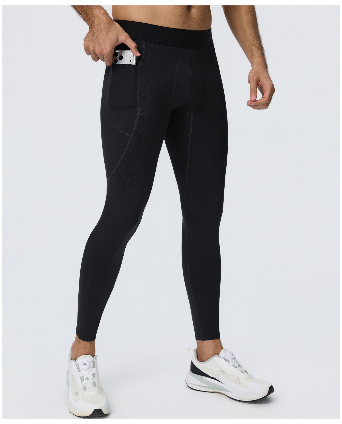 Wholesale Men’s Sculpting Fitness Pants 61302 | Slim-Fit Compression Tights for Running & Training | fouregg