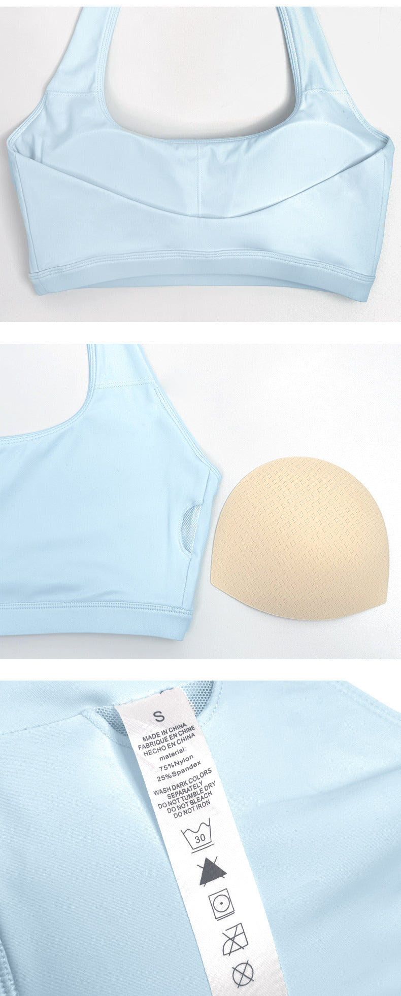 Wholesale Women’s Summer Activewear Set | Built-In Cup Halter Bra & Open-Back Pilates Outfit | fouregg