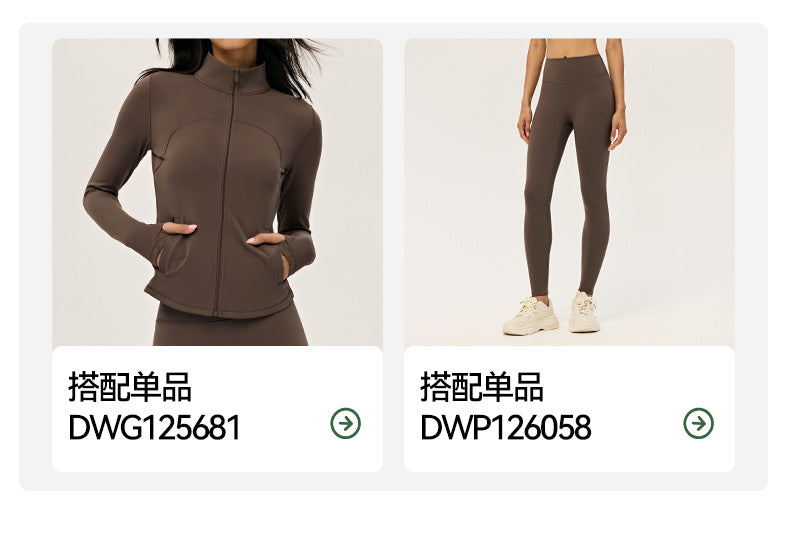 Wholesale Women’s Winter Activewear Set | Thickened Thermal Yoga Top & Leggings for Pilates | fouregg