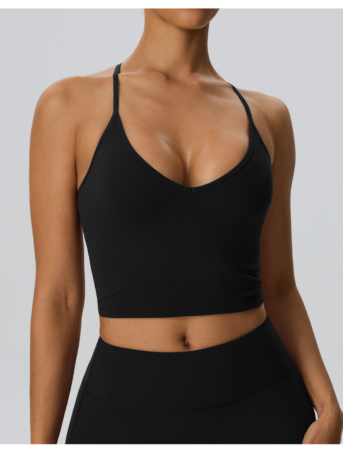 Wholesale Women’s Double-Brushed Sports Bra | Bulk Padded Running & Fitness Tank 62142 | fouregg