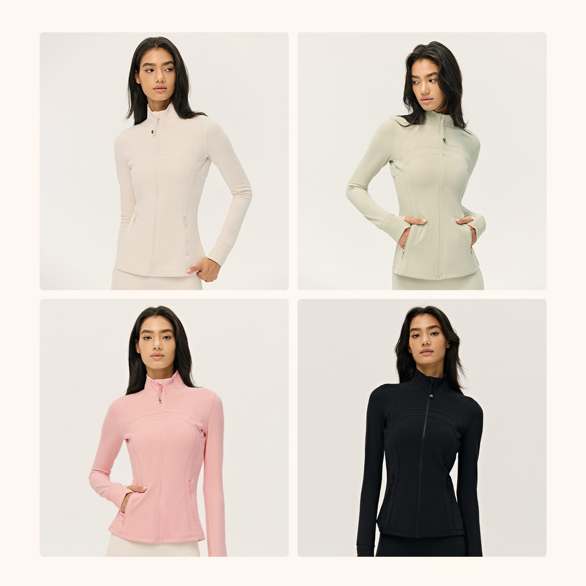 Wholesale Premium Lycra Sports Jacket | Bulk Long-Sleeve Sculpting Activewear | fouregg
