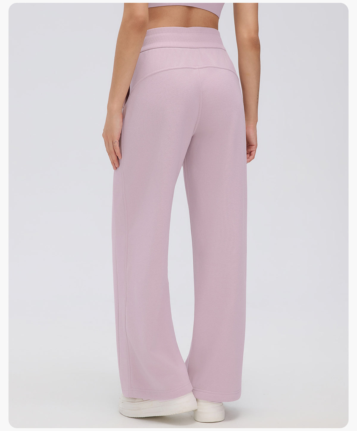 Wholesale Women’s Winter Sweatpants D26116 | Relaxed Straight-Leg Warm-Up Trousers with Elastic Waist | fouregg