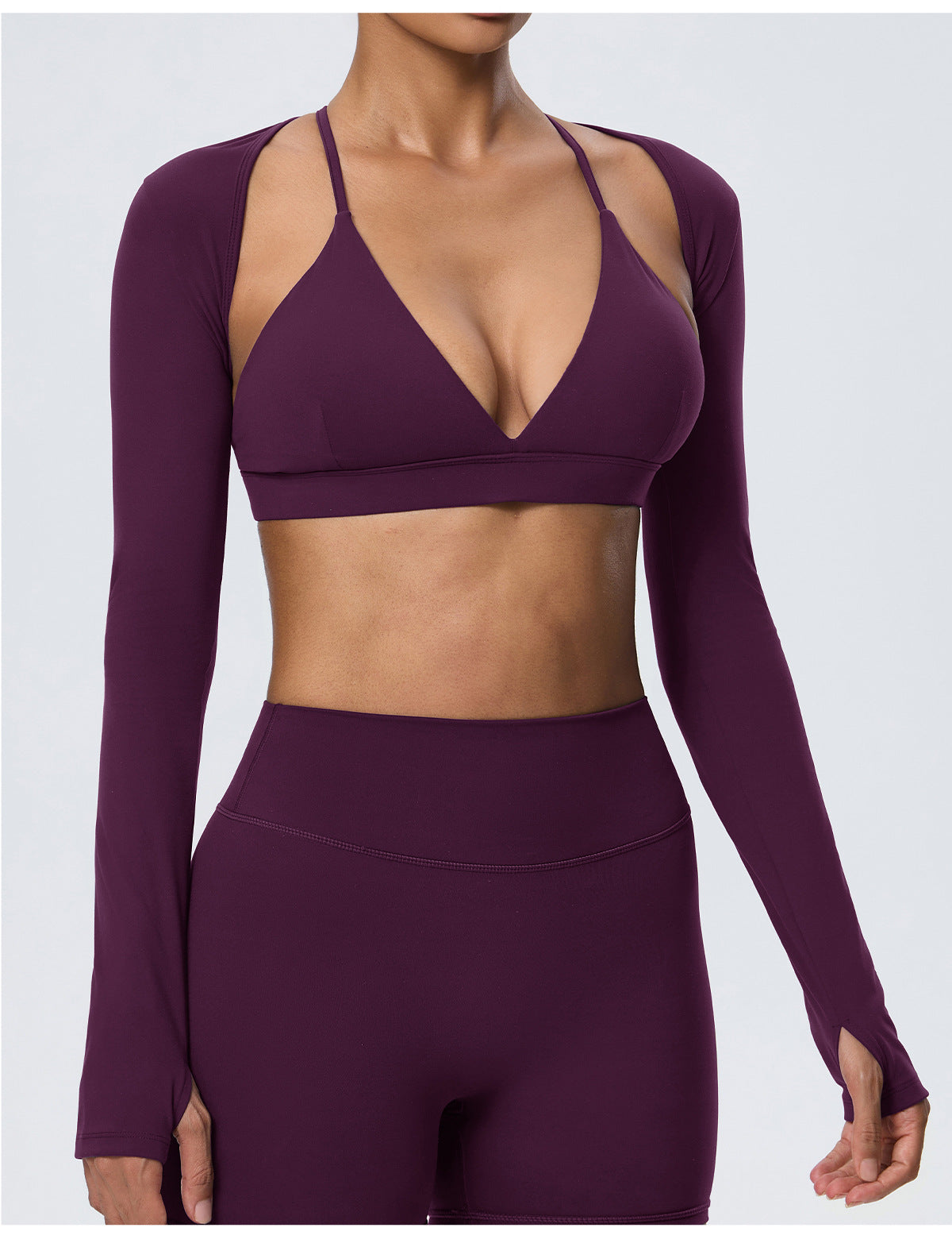 Wholesale Women’s Fitted Yoga Cover-Up | Bulk Double-Brushed Quick-Dry Activewear 62540 | fouregg