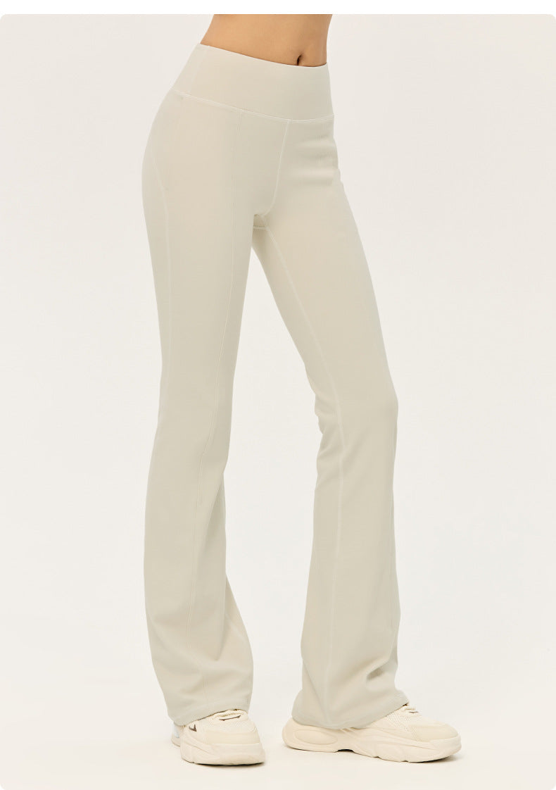 Wholesale Premium Lycra Flare Pants | Bulk High-Waist Pilates & Casual Activewear | fouregg