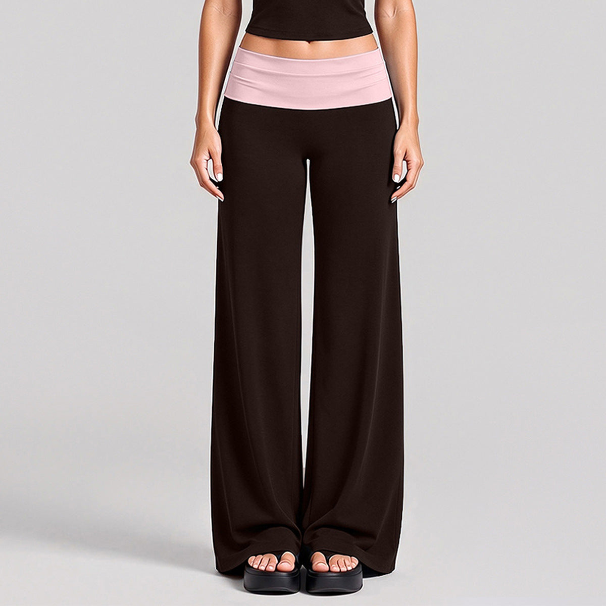 Wholesale Women’s Activewear Set | Layered Sports Tank & High-Waisted Workout Pants | fouregg