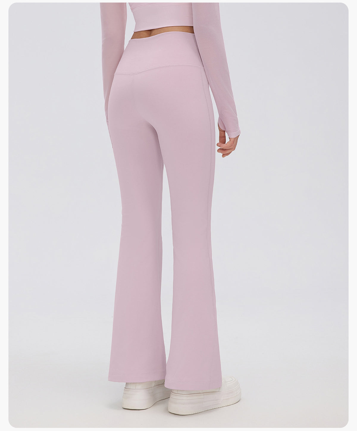 Wholesale Women’s Thermal Flare Yoga Pants D26129 | Warm Sculpting Pilates & Fitness Leggings | fouregg