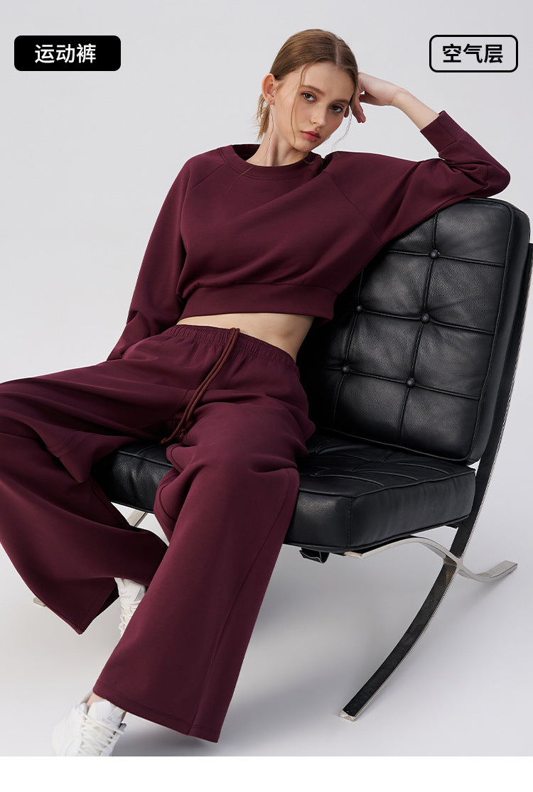 Wholesale Women’s Wide-Leg Pants | Bulk Drapey High-Waist Casual Trousers | fouregg
