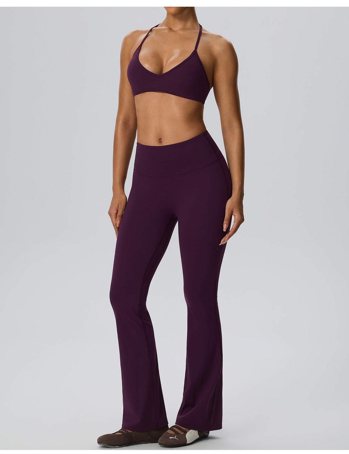 Wholesale Women’s 2-Piece Activewear Set | Double-Brushed Sports Bra & Sculpting Yoga Pants | fouregg