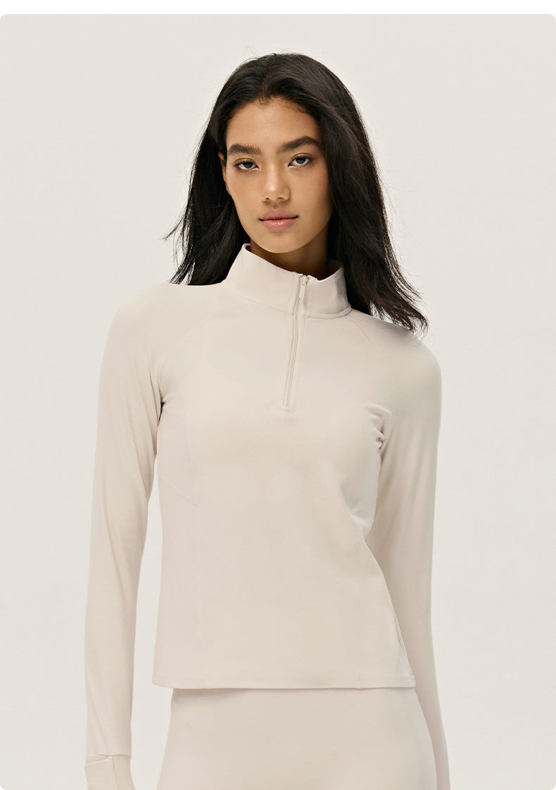 Wholesale Women’s Premium Lycra Sports Jacket | Bulk Long-Sleeve Fitness & Yoga Wear | fouregg