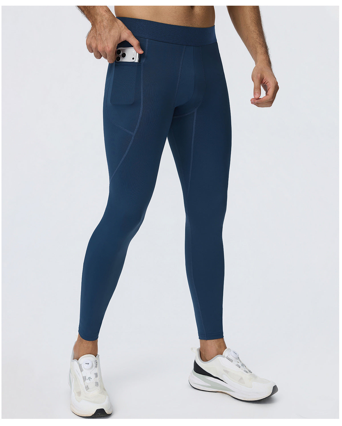 Wholesale Men’s Sculpting Fitness Pants 61302 | Slim-Fit Compression Tights for Running & Training | fouregg