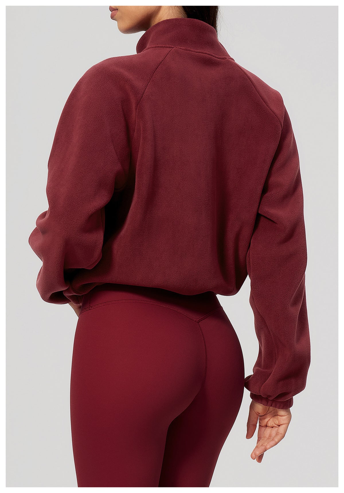 Wholesale Women’s Casual Activewear Jacket 5585 | Relaxed-Fit Warm Cropped Zip-Up | fouregg