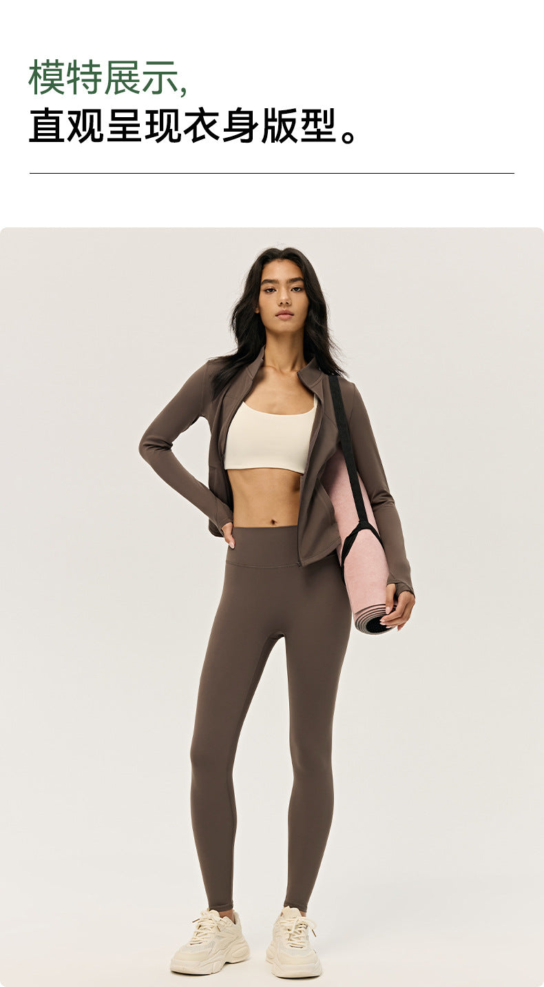 Wholesale Women’s Winter Activewear Set | Thickened Thermal Yoga Top & Leggings for Pilates | fouregg