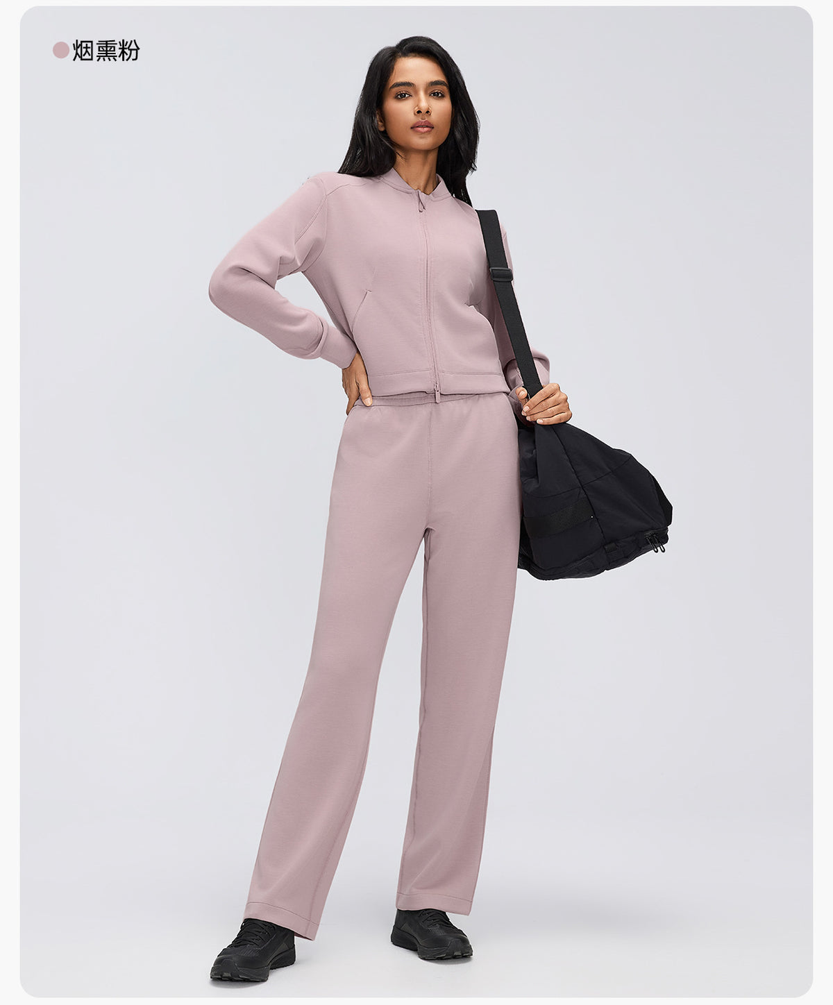 Wholesale Women’s Casual Activewear Jacket D26156 | Cropped Long-Sleeve Training Top | fouregg