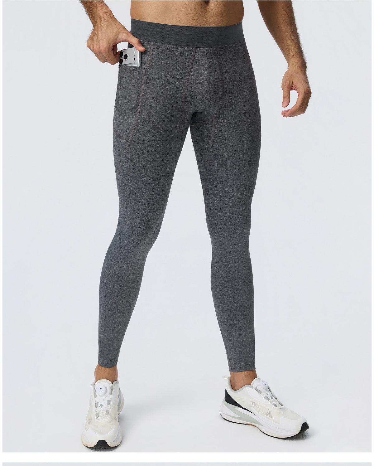 Wholesale Men’s Sculpting Workout Set | High-Stretch T-Shirt & Slim-Fit Fitness Pants | fouregg