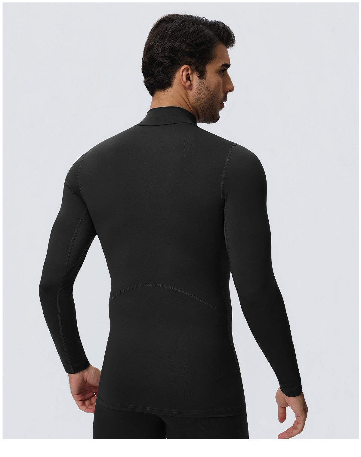 Wholesale Men’s Sculpting Workout Top 61532 | High-Stretch Long Sleeve Fitness Shirt | fouregg