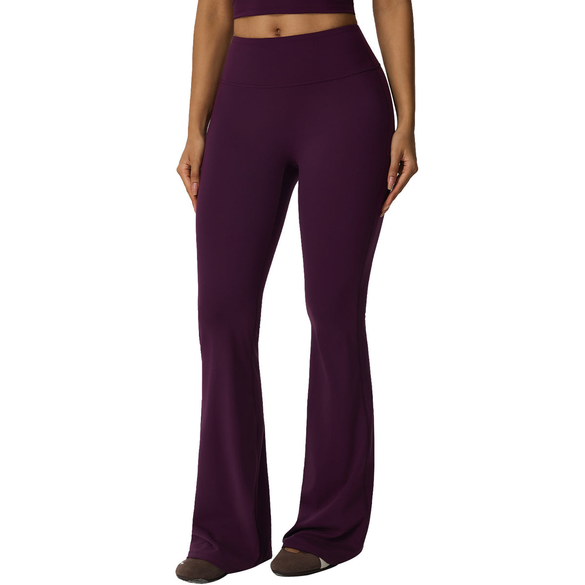 Wholesale Women’s High-Stretch Flare Yoga Pants | Bulk Sculpting Wide-Leg Activewear 62347 | fouregg