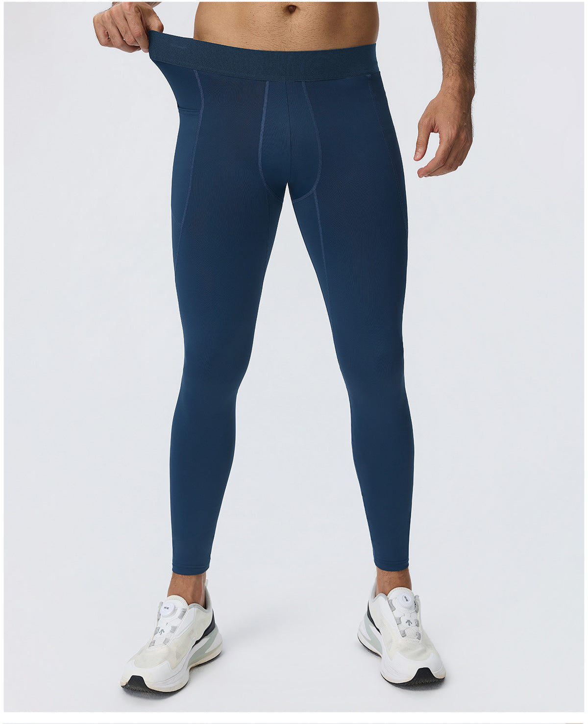 Wholesale Men’s Sculpting Workout Set | High-Stretch Long-Sleeve Shirt & Slim-Fit Gym Pants | fouregg