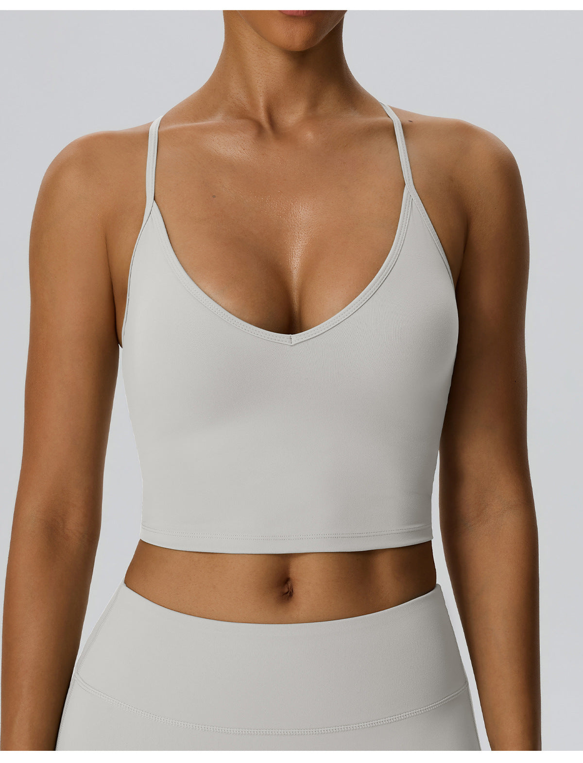 Wholesale Women’s Double-Brushed Sports Bra | Bulk Padded Running & Fitness Tank 62142 | fouregg