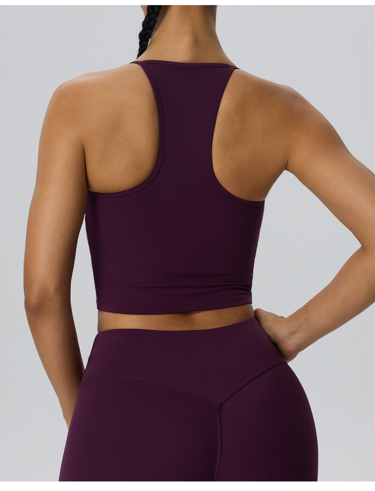 Wholesale Women’s Double-Brushed Sports Bra | Bulk Padded Running & Fitness Tank 62142 | fouregg