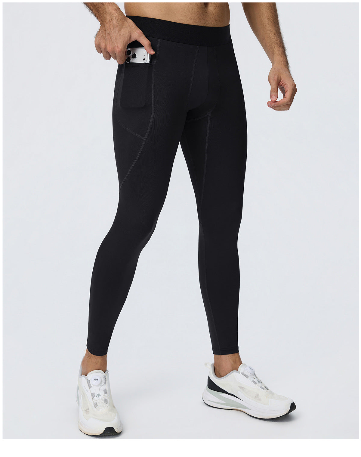 Wholesale Men’s Sculpting Workout Set | High-Stretch T-Shirt & Slim-Fit Fitness Pants | fouregg