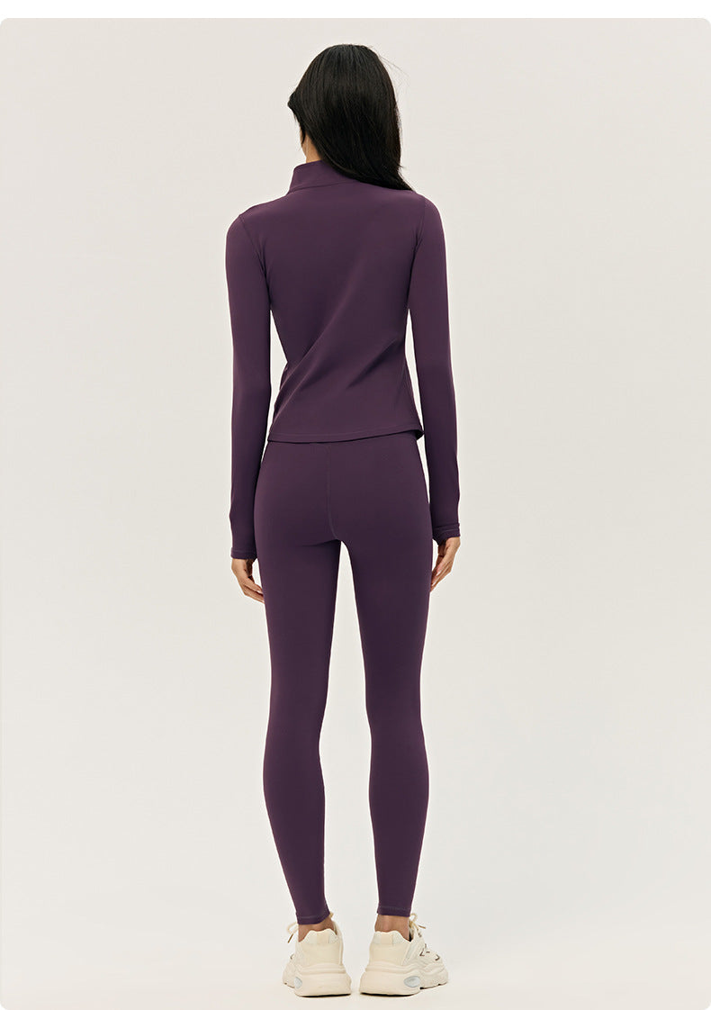 Wholesale Women’s Winter Activewear Set | Thickened Thermal Yoga Top & Leggings for Pilates | fouregg