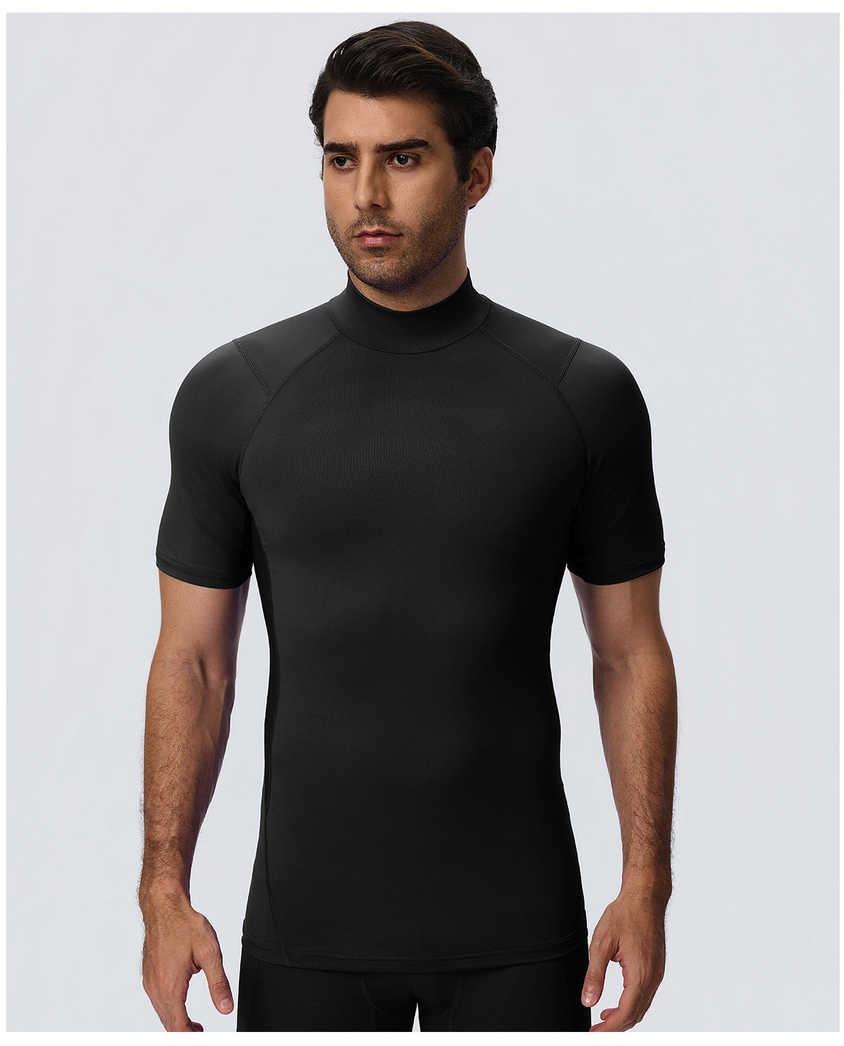 Wholesale Men’s Sculpting Workout Set | High-Stretch T-Shirt & Slim-Fit Fitness Pants | fouregg