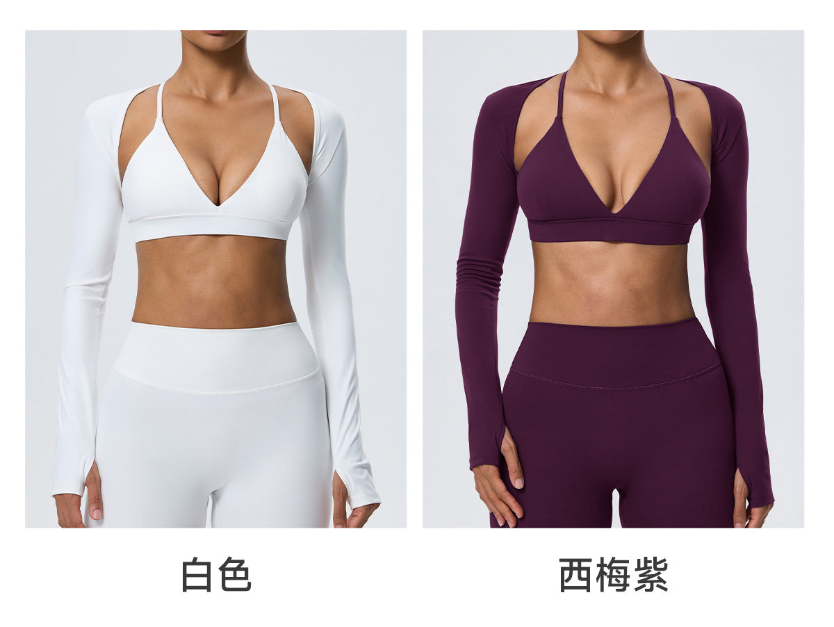 Wholesale Women’s Fitted Yoga Cover-Up | Bulk Double-Brushed Quick-Dry Activewear 62540 | fouregg