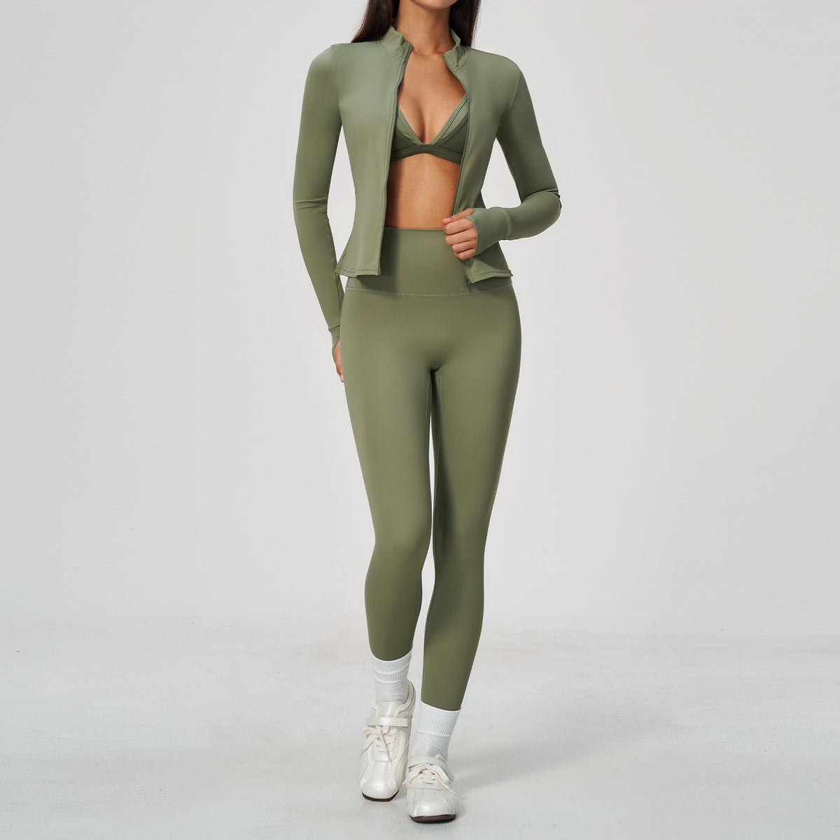 Wholesale 3-Piece Workout Set | Casual Running Yoga Clothing 6116 | fouregg